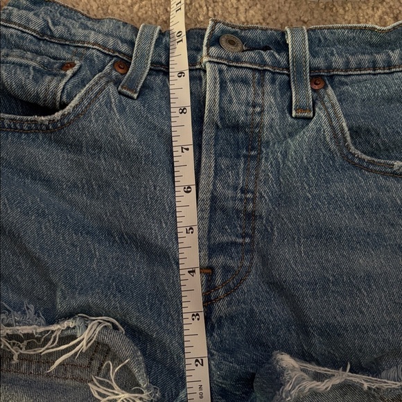 Levi's Light Blue High Rise Jean Shorts size 25 - Picture 6 of 6
